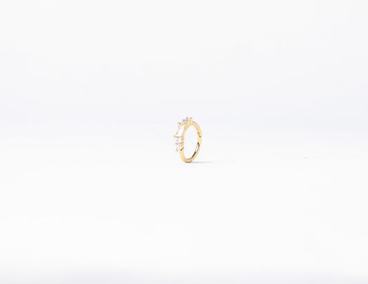 Gold Baguette Hoop - Listed Jewellery