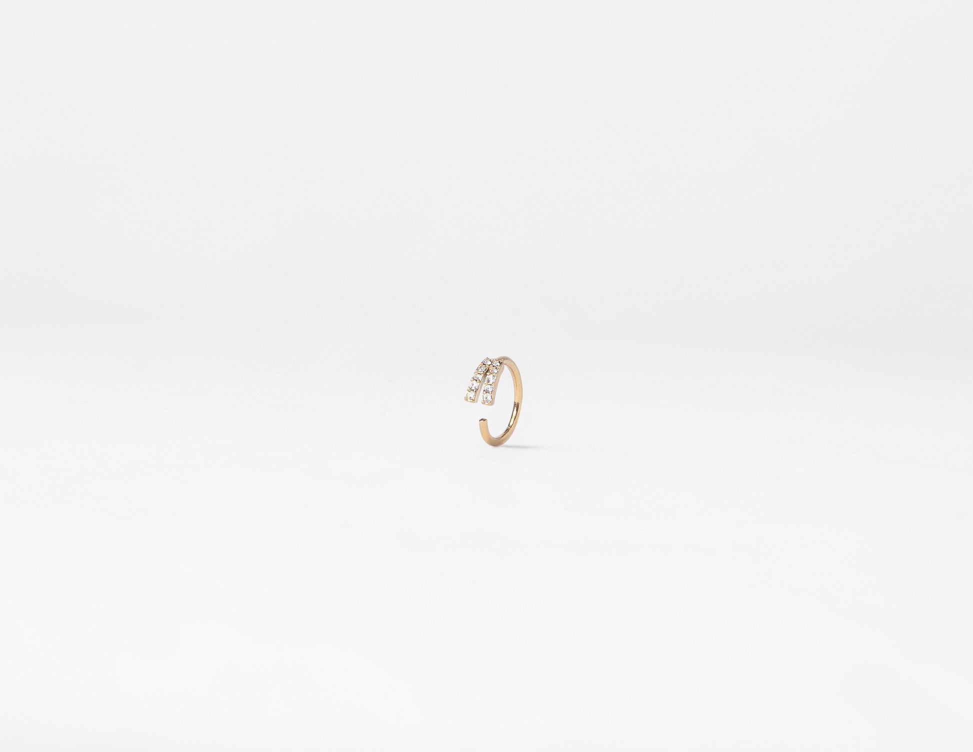 Gold Wishbone Hoop - Listed Jewellery